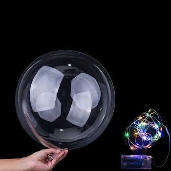 18/24inch Clear Bubble Balloon With Led Strip Copper Wire Luminous Led Balloons For wedding Decorations birthday party Supplies
18/24inch Clear Bubble Balloon With Led Strip Copper Wire Luminous Led Balloons For wedding Decorations birthday party Supplies