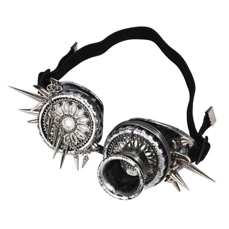 Fashion Men Women Welding Steampunk Goggles Glasses Rivet Retro Gothic Cosplay Spikes Chains Punk Goggles
Fashion Men Women Welding Steampunk Goggles Glasses Rivet Retro Gothic Cosplay Spikes Chains Punk Goggles