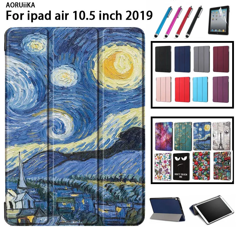 for iPad Air 3rd Generation 10.5 Case magnetic Smart Cover Trifold Stand Back Cover for iPad Air 3 10.5 Inch 2019 +film+pen
for iPad Air 3rd Generation 10.5 Case magnetic Smart Cover Trifold Stand Back Cover for iPad Air 3 10.5 Inch 2019 +film+pen