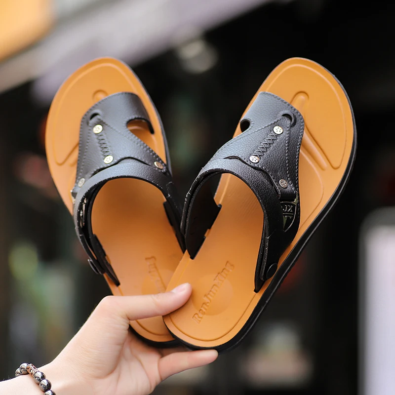 Leader Show Men Casual Sandals PU Leather Flat Slippers Zapatos Casuales De Hombre Dual Purpose Leisure Shoes Wearable Loafers
Leader Show Men Casual Sandals PU Leather Flat Slippers Zapatos Casuales De Hombre Dual Purpose Leisure Shoes Wearable Loafers