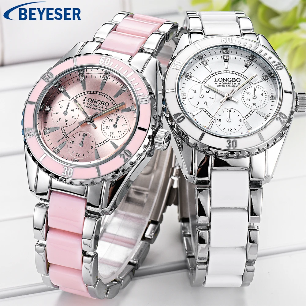 Waterproof luminous pointer quartz ladies watch casual fashion simple classic sports ceramic steel belt watch 2019 new Listing
Waterproof luminous pointer quartz ladies watch casual fashion simple classic sports ceramic steel belt watch 2019 new Listing
