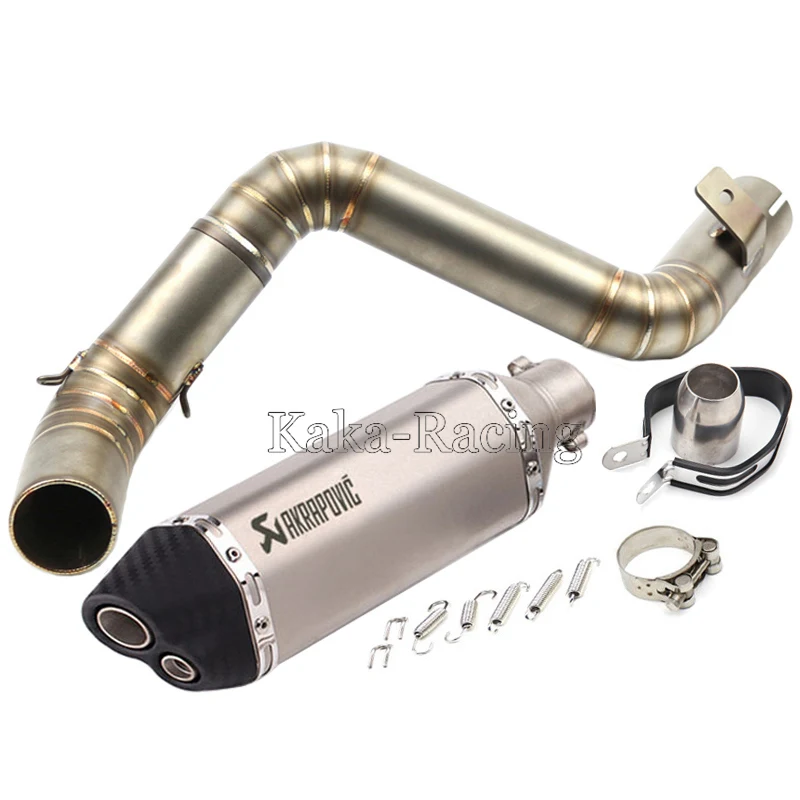 For KTM 200 390 2012-2016 Exhaust Muffler Pipe Silencer Slip On Middle Link Tube