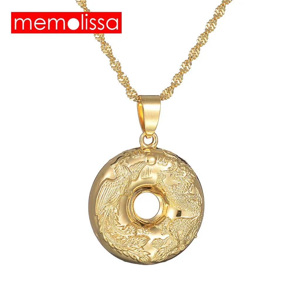 MeMolissa Gold Dragon Phoenix Pendant Necklaces Chain for Women Men Round Necklace Africa / Arabian Jewelry Nice Gifts
MeMolissa Gold Dragon Phoenix Pendant Necklaces Chain for Women Men Round Necklace Africa / Arabian Jewelry Nice Gifts