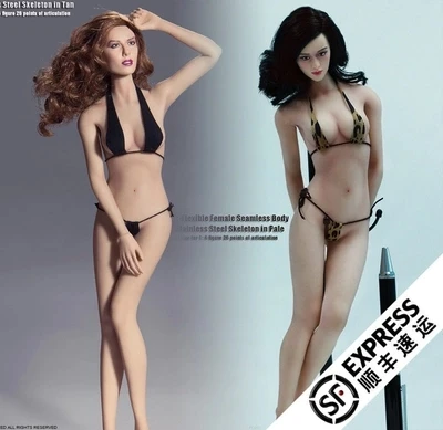 with Stainless Steel Skeleton in Pale/mid bust size for 1: 6 figure Super-Flexible Female Seamless body
with Stainless Steel Skeleton in Pale/mid bust size for 1: 6 figure Super-Flexible Female Seamless body