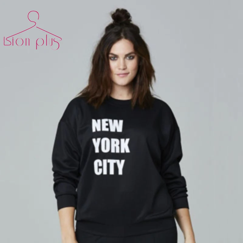 Black Preppy Style Sweatshirt Women Oversized 5XL 6XL 2017 Autumn Casual Letter Print O-Neck hoodies women sweatshirt Big Sizes
Black Preppy Style Sweatshirt Women Oversized 5XL 6XL 2017 Autumn Casual Letter Print O-Neck hoodies women sweatshirt Big Sizes