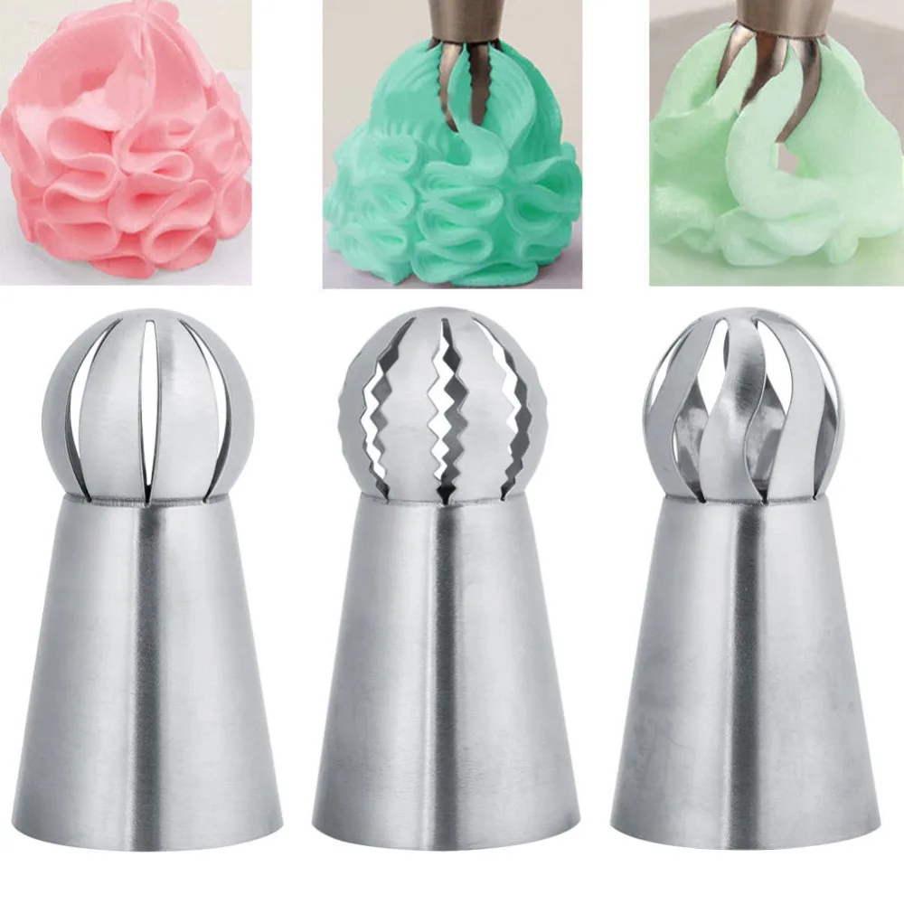 3PCs/Set Cake Icing Nozzles Russian Piping Tips Lace Mold Pastry Cake Decorating Tool Stainless Steel Kitchen Baking Pastry Tool
3PCs/Set Cake Icing Nozzles Russian Piping Tips Lace Mold Pastry Cake Decorating Tool Stainless Steel Kitchen Baking Pastry Tool