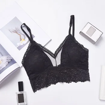 Sexy Padded Tank Crop Top Heart-shaped Lace Bra Underwear Women's Mesh Tube Tops
Sexy Padded Tank Crop Top Heart-shaped Lace Bra Underwear Women's Mesh Tube Tops