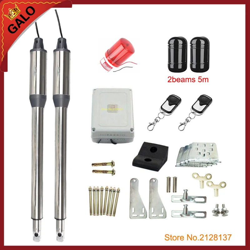 AC 110V/220V Electric Linear Actuator Engine Motor System Automatic Swing Gate Opener + 4 remote control 300kgs
AC 110V/220V Electric Linear Actuator Engine Motor System Automatic Swing Gate Opener + 4 remote control 300kgs