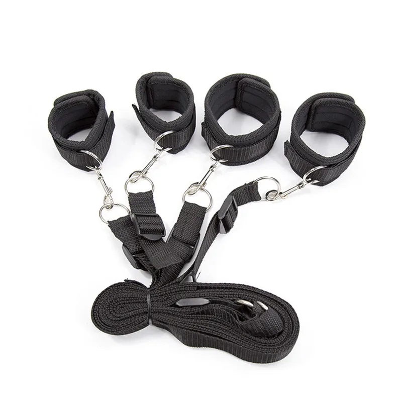Porn Sex Handcuffs Bdsm Bondage Erotic Under Bed BDSM Bondage Restraint System Games For Adults Wrists Ankle Cuffs Sexy Lingerie