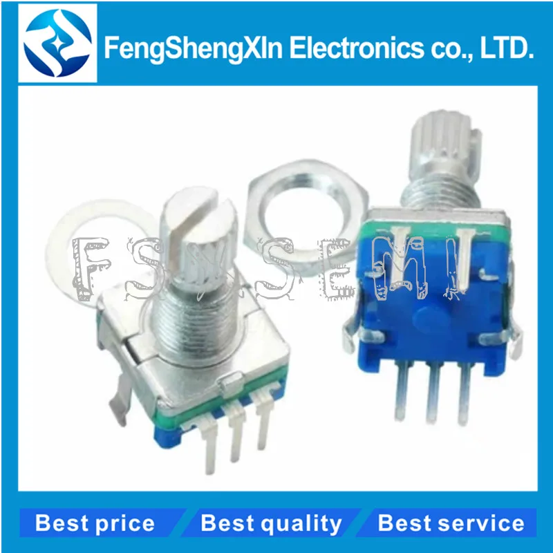 5pcs/lot Plum handle 15mm rotary encoder coding switch / EC11 / digital potentiometer with switch 5 Pin
5pcs/lot Plum handle 15mm rotary encoder coding switch / EC11 / digital potentiometer with switch 5 Pin