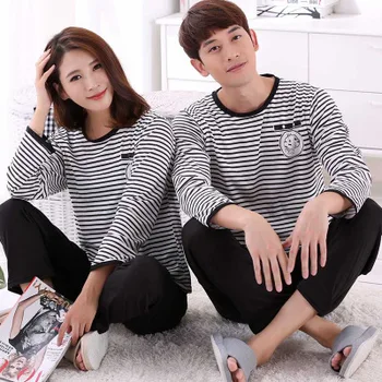 Low Price New 2016 Lovers pajamas women long-sleeved autumn thin pajama sets men pure couple pajamas for men set sleepwear suit
Low Price New 2016 Lovers pajamas women long-sleeved autumn thin pajama sets men pure couple pajamas for men set sleepwear suit
