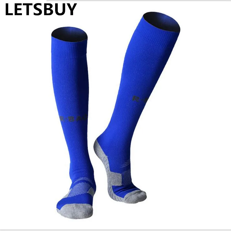 Image high quality terry towel sweat comfortable soft colorful football soccer socks male female outdoor sports running traning