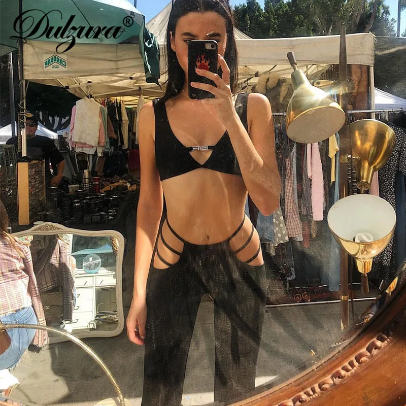 Dulzura hollow out sexy women pants bodycon fashion solid trousers 2018 autumn winter slim fit casual streatwear party festival
Dulzura hollow out sexy women pants bodycon fashion solid trousers 2018 autumn winter slim fit casual streatwear party festival