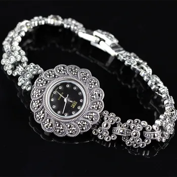 Vintage Thai Silver S925 Sterling Silver Jewelry Thailand Authentic Handmade Match Lace Female Retro Watch Bracelet
Vintage Thai Silver S925 Sterling Silver Jewelry Thailand Authentic Handmade Match Lace Female Retro Watch Bracelet