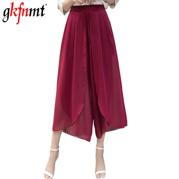 Gkfnmt 2020 Women Casual Loose Warders Wide Leg Palazzo Trousers Stretch Chiffon Pants Summer Ankle Length Pants Plus Size M-5XL
Gkfnmt 2020 Women Casual Loose Warders Wide Leg Palazzo Trousers Stretch Chiffon Pants Summer Ankle Length Pants Plus Size M-5XL