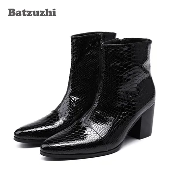 Batzuzhi 7CM High Heels Men Boots Handsome Black Ankle Boots for Men Wedding & Party zapatos de hombre Botas , Size EU38-46
Batzuzhi 7CM High Heels Men Boots Handsome Black Ankle Boots for Men Wedding & Party zapatos de hombre Botas , Size EU38-46