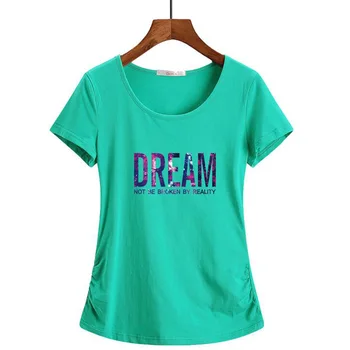 Summer tops For women 2018 Short Sleeve O-Neck Cotton T Shirt women tops Casual T-shirt Tees Female Plus size women clothing
Summer tops For women 2018 Short Sleeve O-Neck Cotton T Shirt women tops Casual T-shirt Tees Female Plus size women clothing