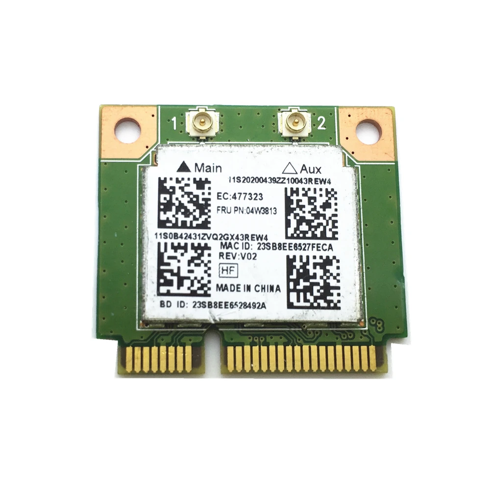 Для Realtek RTL8723BE 802.11bgn + BT4.0 беспроводная карта для Lenovo Thinkpad E540 S440 S540 FRU 04W3813 |
