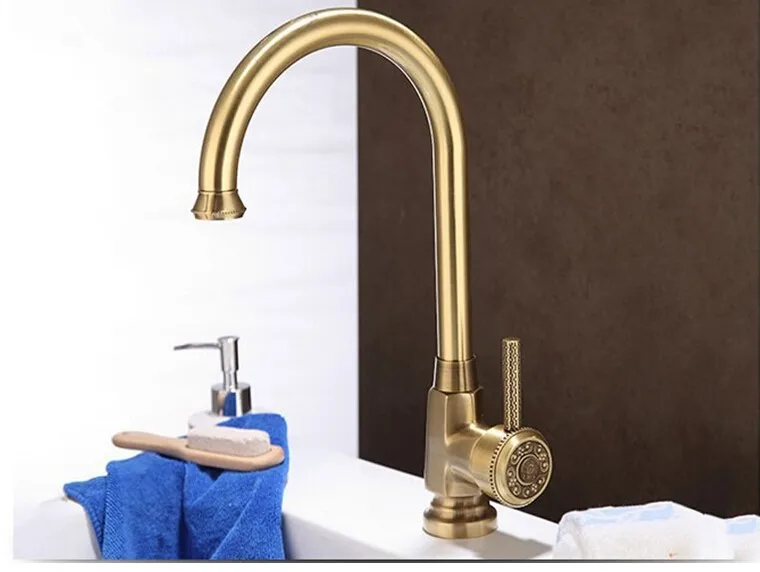 Luxury Elegant Antique Gold Bronze Faucet Kitchen Bathroom Vessel Sink Mixer Tap Swivel Cozinha Torneira Plumbing Sanitary
Luxury Elegant Antique Gold Bronze Faucet Kitchen Bathroom Vessel Sink Mixer Tap Swivel Cozinha Torneira Plumbing Sanitary