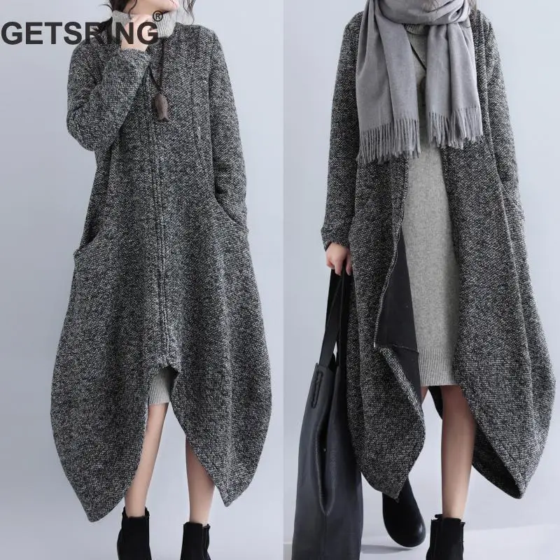 GETSRING Woman Coat Irregular O-Neck Cardigan Coats Long Asymmetry Color Matching Plus Size Woman Coats 2019 New Fashion Tops
GETSRING Woman Coat Irregular O-Neck Cardigan Coats Long Asymmetry Color Matching Plus Size Woman Coats 2019 New Fashion Tops