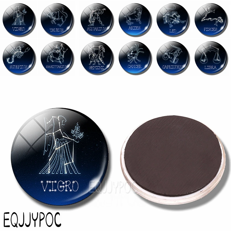 Zodiac Sign Glass Fridge Magnets Sagittarius Capricorn Aquarius Leo Virgo Libra Scorpio Pisces 30 MM Round Refrigerator Sticker
Zodiac Sign Glass Fridge Magnets Sagittarius Capricorn Aquarius Leo Virgo Libra Scorpio Pisces 30 MM Round Refrigerator Sticker