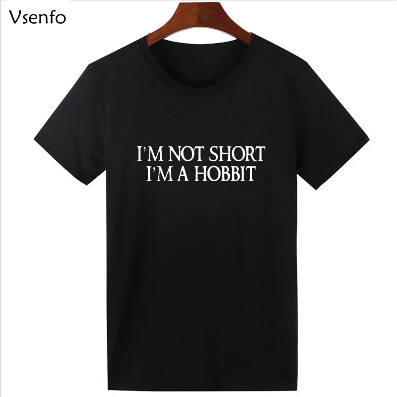Vsenfo Summer Fashion T-Shirt Men Women I'M Not Short I'M A Hobbit T Shirt Male Funny Fantasy Geek T-Shirt Tops
Vsenfo Summer Fashion T-Shirt Men Women I'M Not Short I'M A Hobbit T Shirt Male Funny Fantasy Geek T-Shirt Tops