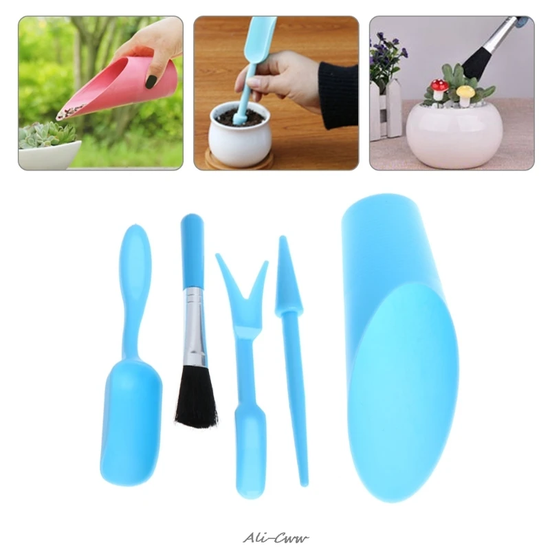 5Pcs Gardening Tools Set Miniature Shovel Brush Widger Succulent Planting Helper Succulent potting tools soil digging loosening
5Pcs Gardening Tools Set Miniature Shovel Brush Widger Succulent Planting Helper Succulent potting tools soil digging loosening