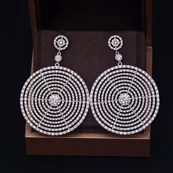 GODKI Brand New Luxury Full Mirco Pave Cubic Zirconia Round Shape Dangle Wedding Earring For Women
GODKI Brand New Luxury Full Mirco Pave Cubic Zirconia Round Shape Dangle Wedding Earring For Women