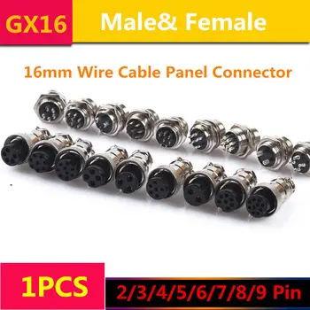 5PCS AP002B GX16 2/3/4/5/6/7/8/9 Pin Male& Female 16mm Wire Cable Panel Connector Aviation Plug GX16 Circular Socket Plug
5PCS AP002B GX16 2/3/4/5/6/7/8/9 Pin Male& Female 16mm Wire Cable Panel Connector Aviation Plug GX16 Circular Socket Plug