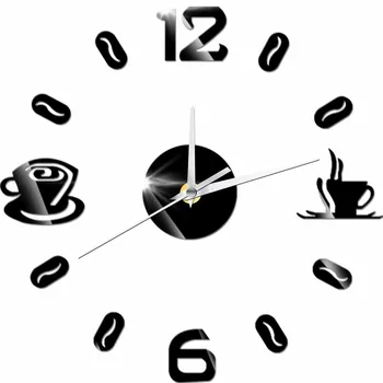 3D DIY Digital Number Coffee Cup Acrylic Clock Self-adhensive Quartz Non-ticking Wall Clock Kitchen Home Decor
3D DIY Digital Number Coffee Cup Acrylic Clock Self-adhensive Quartz Non-ticking Wall Clock Kitchen Home Decor