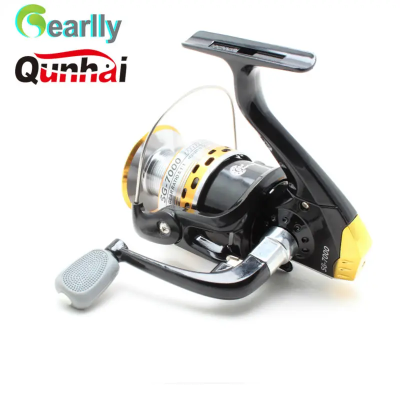 

Gearlly Brand Qunhai Metal spool fishing reel SG1000A-7000A 5.1:1 6BB spinning reel fishing reel pesca