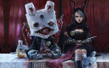 dark horror anime alice fantasy gross gore rabbit Home Decoration Canvas Poster Print
dark horror anime alice fantasy gross gore rabbit Home Decoration Canvas Poster Print