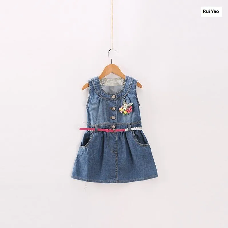 Y31360742 Fashion Baby Dress Girl Dress Summer Denim Flower Kids dersses for Girls Dress princess Baby Clothes Children Clothing
Y31360742 Fashion Baby Dress Girl Dress Summer Denim Flower Kids dersses for Girls Dress princess Baby Clothes Children Clothing