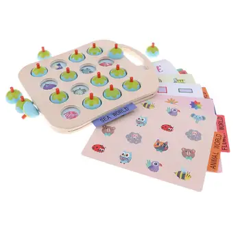 Wooden Puzzle Memory Game Early Learning Sensory Logical Thinking Educational Toys Birthday Gift for Children Toddler Kids
Wooden Puzzle Memory Game Early Learning Sensory Logical Thinking Educational Toys Birthday Gift for Children Toddler Kids