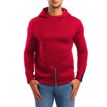 New Men's Solid Color Movement Fashion Slit Hooded Sweater Coat In spring autumn tight fleece pure color coat Leisure fleece
New Men's Solid Color Movement Fashion Slit Hooded Sweater Coat In spring autumn tight fleece pure color coat Leisure fleece
