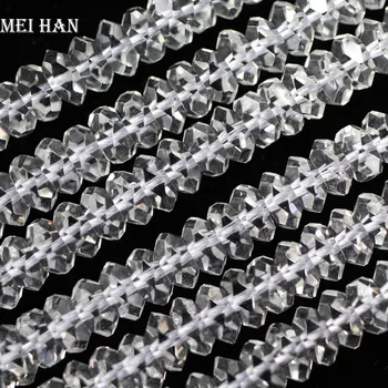 Natural White crystal quartz 3.5*7.5mm faceted rondelle handmade loose beads for jewelry making design fashion stone diy
Natural White crystal quartz 3.5*7.5mm faceted rondelle handmade loose beads for jewelry making design fashion stone diy