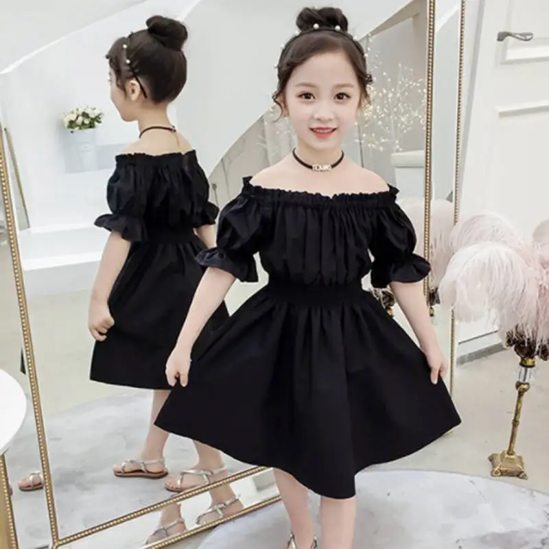 2019 New Fashion Teenage Girls Solid Pleated Dress Kids Summer Shoulderless Dresses For Girls Baby Girls Clothing Vestidos S99
2019 New Fashion Teenage Girls Solid Pleated Dress Kids Summer Shoulderless Dresses For Girls Baby Girls Clothing Vestidos S99