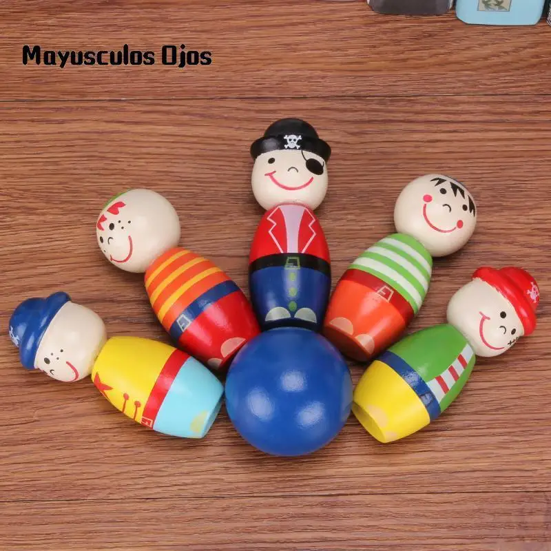 ZH 1Set / 6PCS Wooden Children Indoor Educational Toy Cartoon Pirate Bowling Ball Game Kindergarten 3-7 Years Old
ZH 1Set / 6PCS Wooden Children Indoor Educational Toy Cartoon Pirate Bowling Ball Game Kindergarten 3-7 Years Old