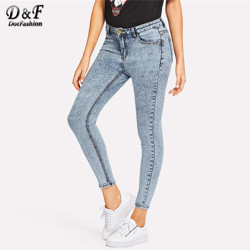 Dotfashion Blue Acid Wash Skinny Jeans Women 2019 Clothes Autumn Casual Pants Womens Korean Style Button Pocket Crop Trousers
Dotfashion Blue Acid Wash Skinny Jeans Women 2019 Clothes Autumn Casual Pants Womens Korean Style Button Pocket Crop Trousers