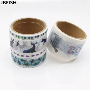JBFISH DIY Japanese Paper Washi Tapes Gesture Tools Colored Masking Tapes Decorative Adhesive Tapes Scrapbooking stickers 7018
JBFISH DIY Japanese Paper Washi Tapes Gesture Tools Colored Masking Tapes Decorative Adhesive Tapes Scrapbooking stickers 7018