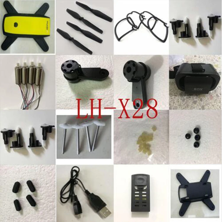 LH-28 LH-X28HW LH-X28WF LH-X28 GPS RC Quadcopter Spare Parts blade motor Frame gear motor seat Arm shell charger receiver
LH-28 LH-X28HW LH-X28WF LH-X28 GPS RC Quadcopter Spare Parts blade motor Frame gear motor seat Arm shell charger receiver