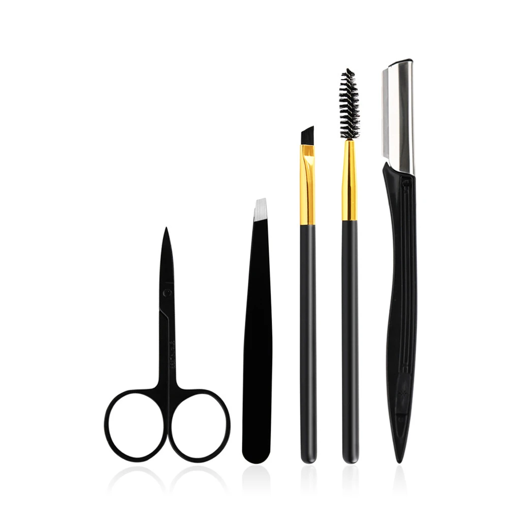5 Pcs/Set stainless steel Beauty Accessories Eyebrows Clip Eyebrow Trimmer Makeup Scissors Eyebrow Shaping Knife Cosmetic Tools
5 Pcs/Set stainless steel Beauty Accessories Eyebrows Clip Eyebrow Trimmer Makeup Scissors Eyebrow Shaping Knife Cosmetic Tools