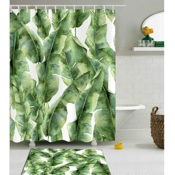 Green Banana Leaf Shower Curtain Tropical Plants Printing Custom Curtain for Bathroom Waterproof Polyester Shower Curtain
Green Banana Leaf Shower Curtain Tropical Plants Printing Custom Curtain for Bathroom Waterproof Polyester Shower Curtain