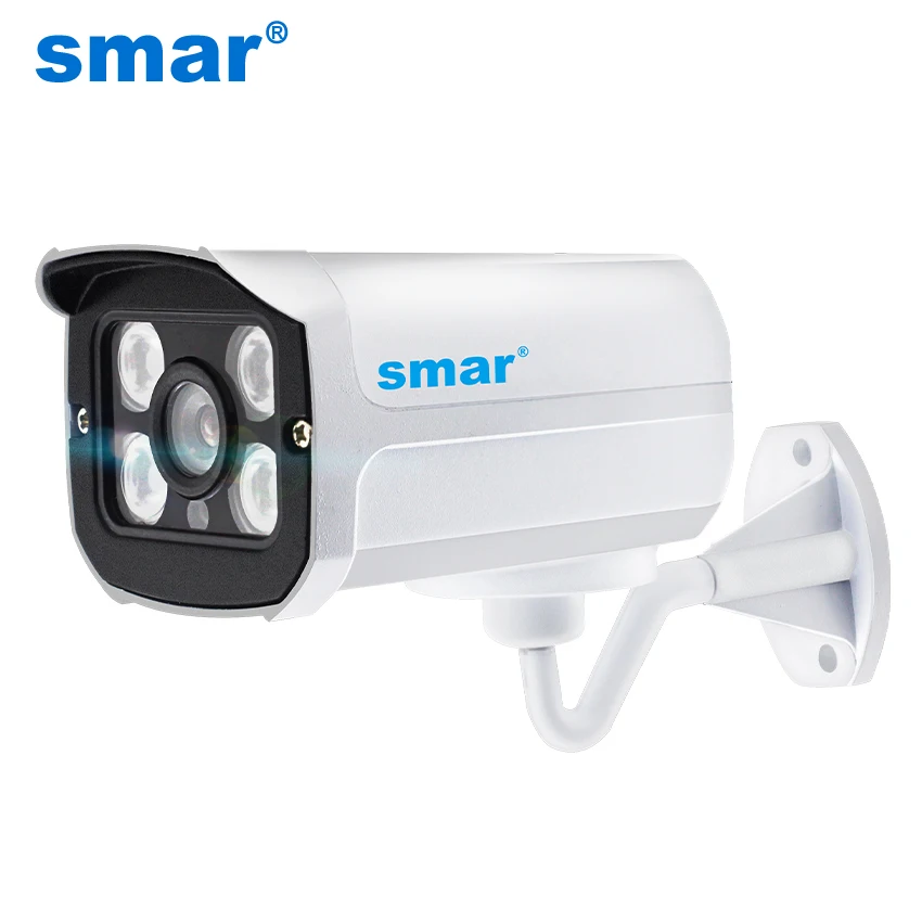 

Smar H.265 IP Camera 2MP 4MP Outdoor Waterproof Night Vision Bullet Camera Metal IR-CUT Filter Home Security ONVIF POE Optional