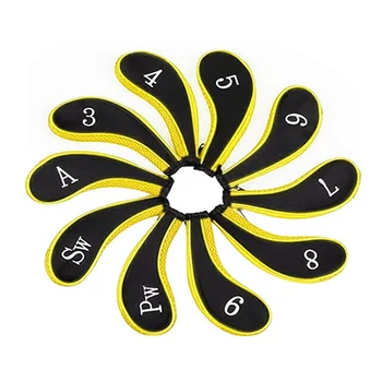 NEW 10pcs Sleeve Neoprene Zippered Golf Club Iron Putter Headcovers Head Cover Protect Case Outdoor Sports
NEW 10pcs Sleeve Neoprene Zippered Golf Club Iron Putter Headcovers Head Cover Protect Case Outdoor Sports