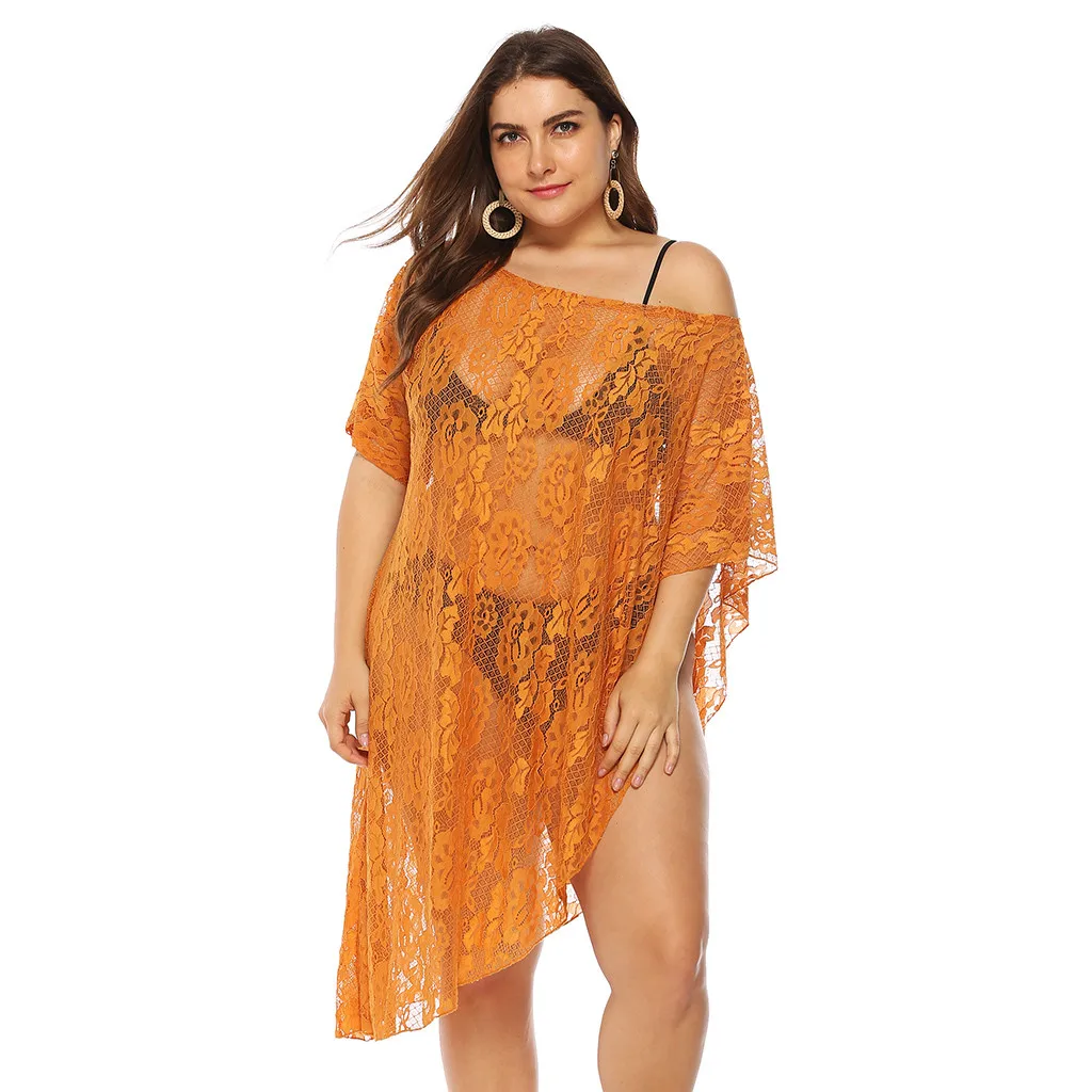 SAGACE 2019 Summer Thin Retro Lace Cover Ups One Shoulder Swimsuit Casual Daily Beahcwear Hollow Out Loose Cover Up For Women
SAGACE 2019 Summer Thin Retro Lace Cover Ups One Shoulder Swimsuit Casual Daily Beahcwear Hollow Out Loose Cover Up For Women
