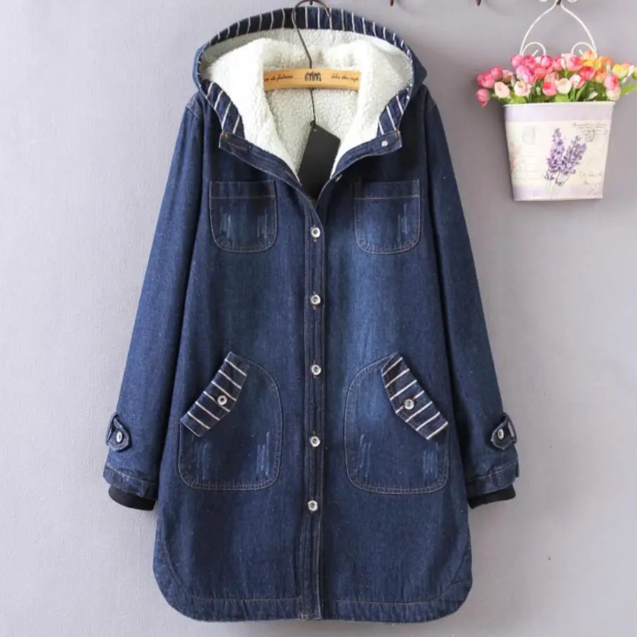 plus size 3XL winter denim cotton jackets women thick warm cotton-padded coats female casual loose hooded parka
plus size 3XL winter denim cotton jackets women thick warm cotton-padded coats female casual loose hooded parka