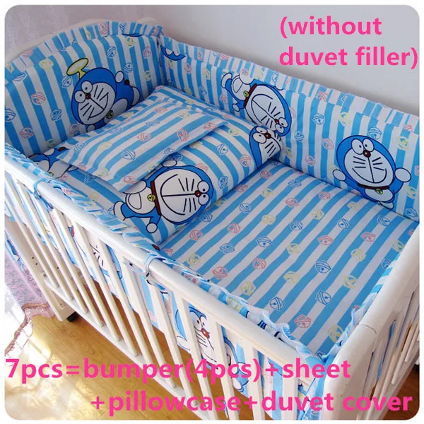 Promotion! 6/7PCS With Filler 100% cotton crib bedding set of unpick and wash baby bedding 120*60/120*70cm
Promotion! 6/7PCS With Filler 100% cotton crib bedding set of unpick and wash baby bedding 120*60/120*70cm