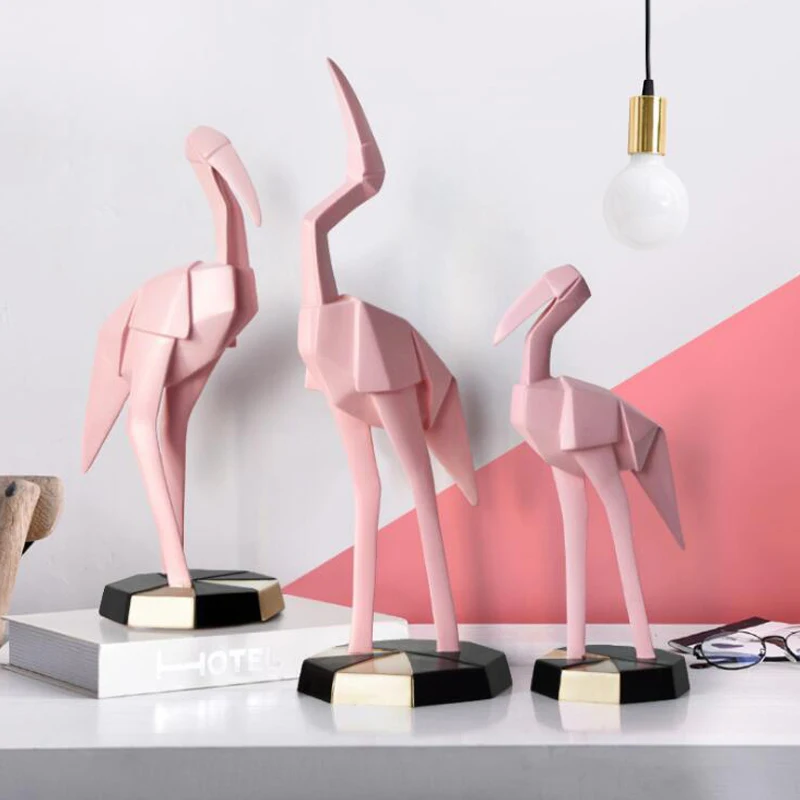 Nordic Creative Resin Flamingos Crafts Ornament Home Furnishing Livingroom Desktop Bird Figurines Animal Miniatures Decoration
Nordic Creative Resin Flamingos Crafts Ornament Home Furnishing Livingroom Desktop Bird Figurines Animal Miniatures Decoration