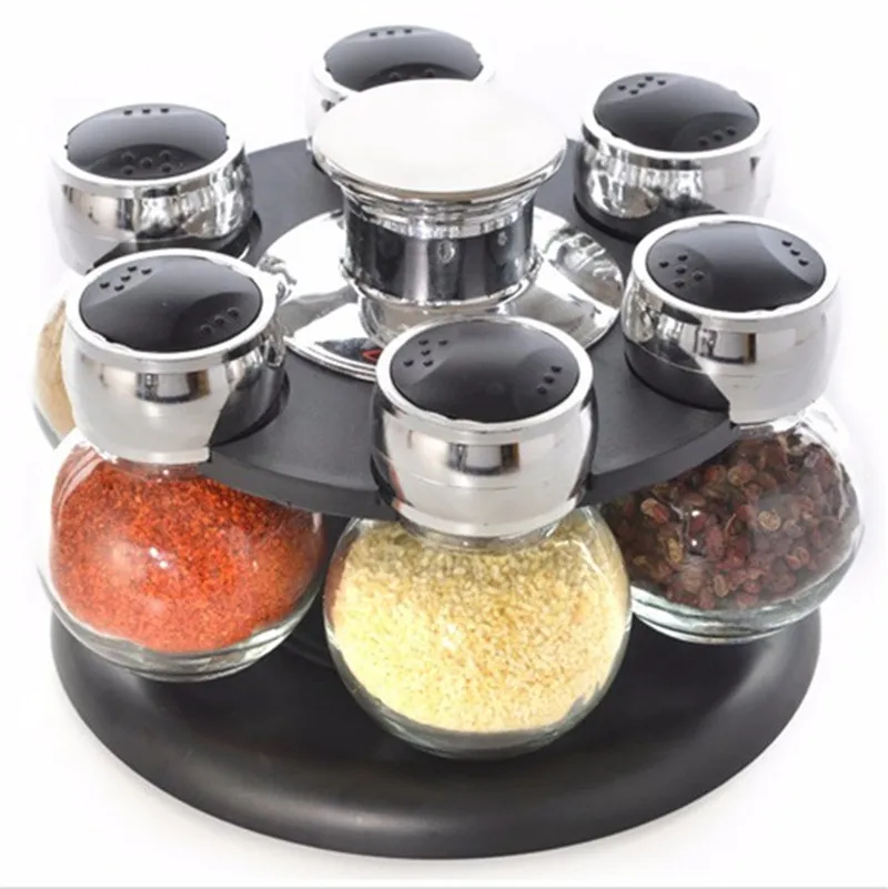 Glass storage spice bottle rotating Seasoning box for suits salt pepper Scrylic Organization Storage Rack condiment container
Glass storage spice bottle rotating Seasoning box for suits salt pepper Scrylic Organization Storage Rack condiment container